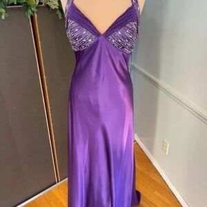 Elegant Purple Evening Gown